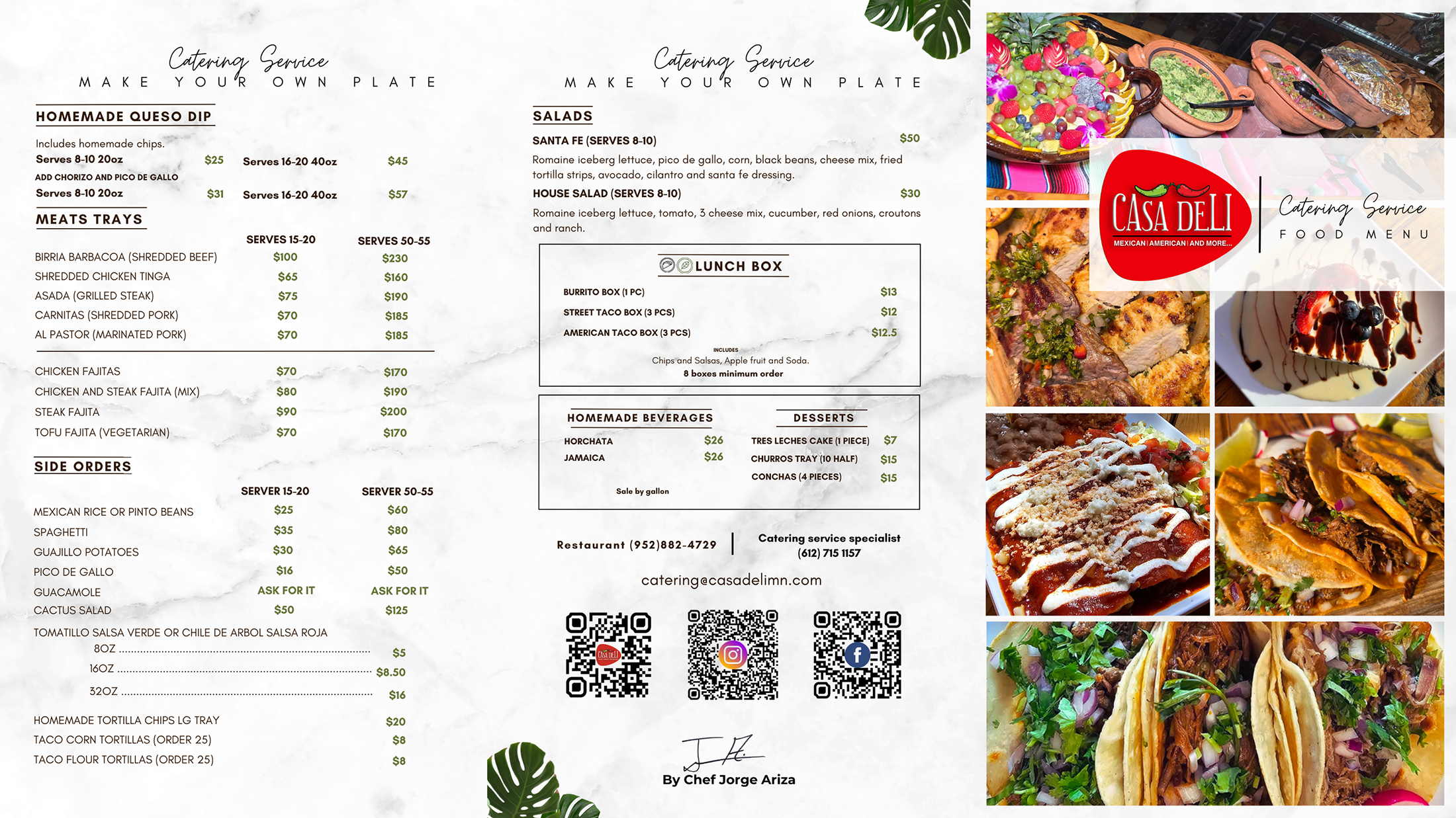 CATERING SERVICES CASA DELI PAG1