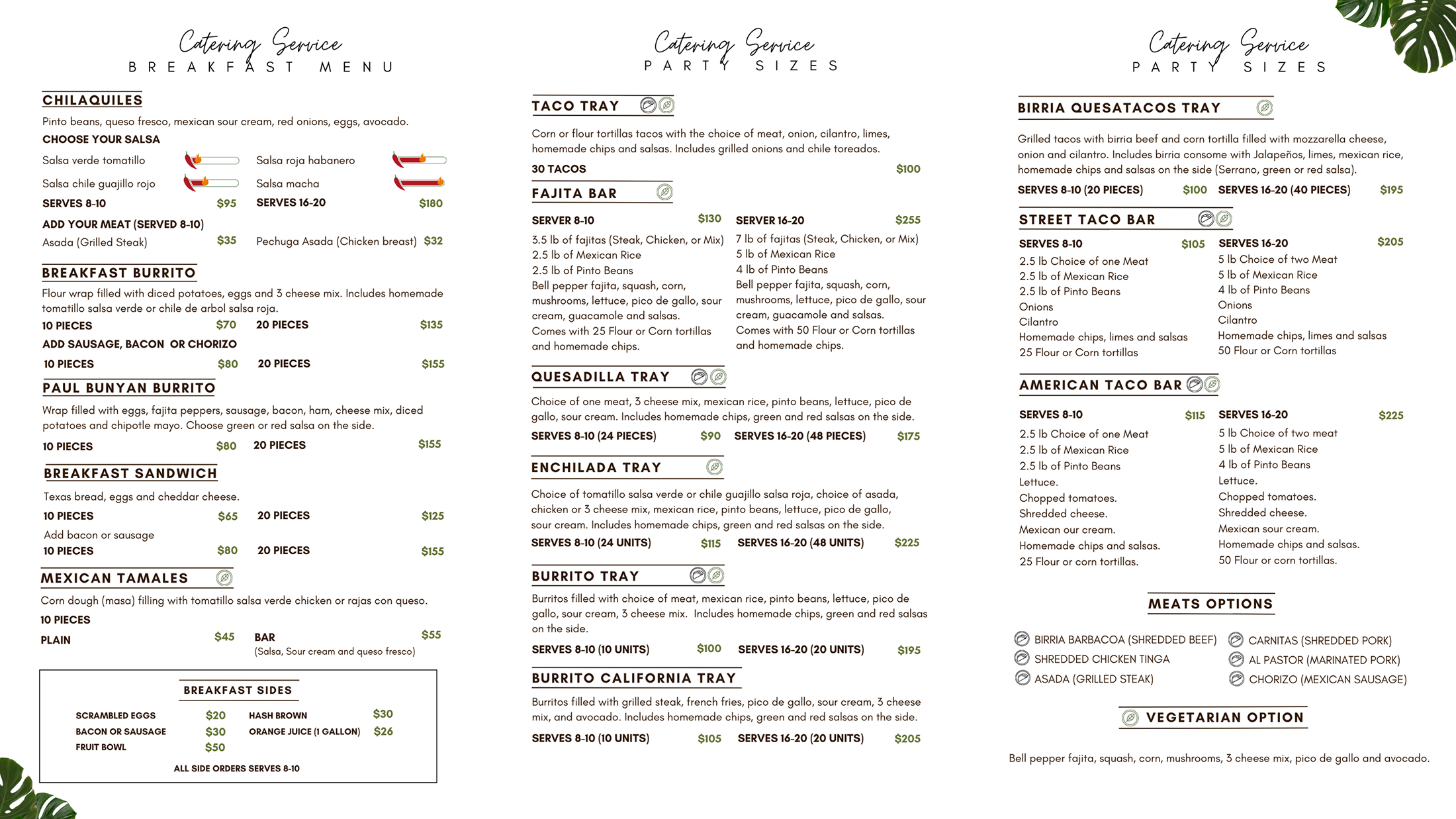 CATERING SERVICES CASA DELI PAG2